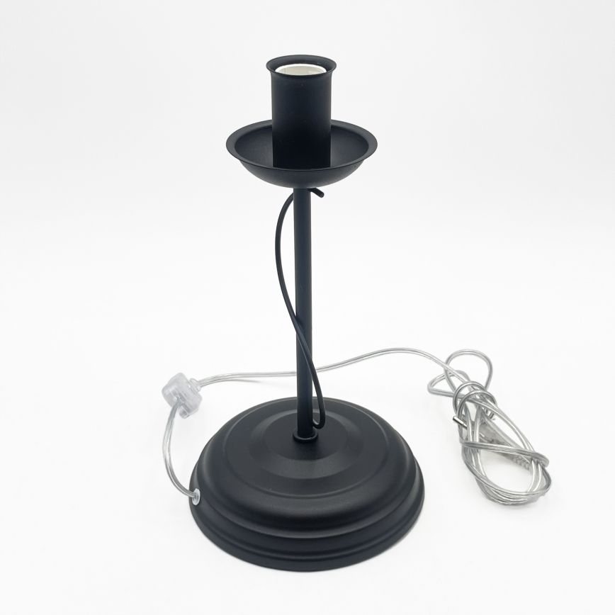 Lámpara de mesa ANTON 1xE14/60W/230V negra