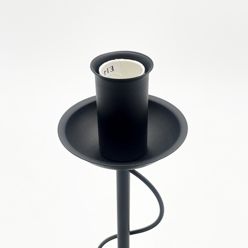Lámpara de mesa ANTON 1xE14/60W/230V negra
