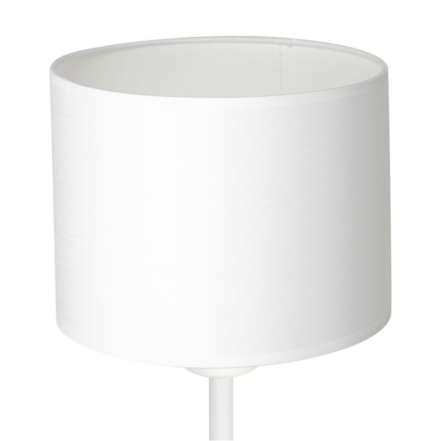 Lámpara de mesa ARDEN 1xE27/60W/230V diámetro 18 cm blanca