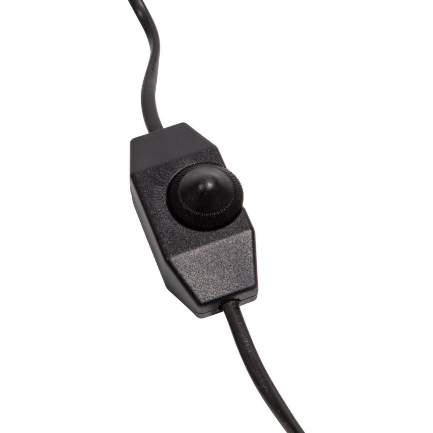 Lámpara de mesa ASEL 1xE27/25W/230V mármol gris/marrón