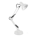 Lámpara de mesa AURIQ 1xE27/60W/230V blanco