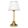 Lámpara de mesa AYD 1xE27/40W/230V blanca/dorada