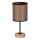 Lámpara de mesa BENITA 1xE27/60W/230V 30 cm marrón/roble