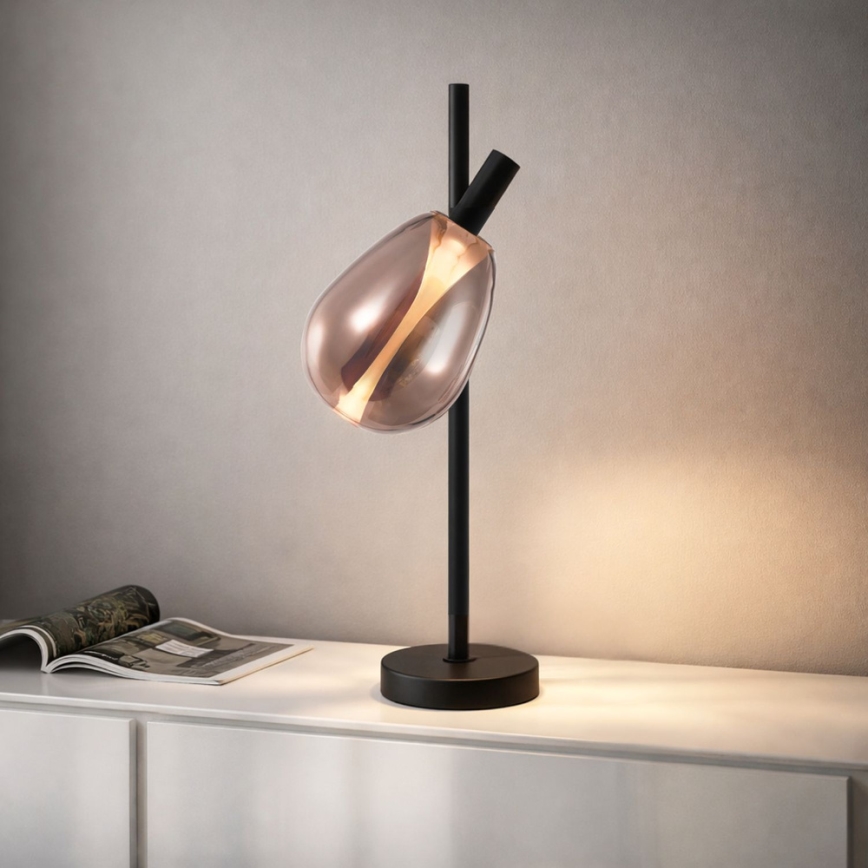 Lámpara de mesa DENSO 1xG9/5W/230V cobre/negro