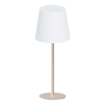 Lámpara de mesa exterior táctil regulable LED RGBW LUCIA LED/2W/5V 1800/2700/6500K 3600 mAh IP44 beige