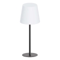 Lámpara de mesa exterior táctil regulable LED RGBW LUCIA LED/2W/5V 1800/2700/6500K 3600 mAh IP44 negra