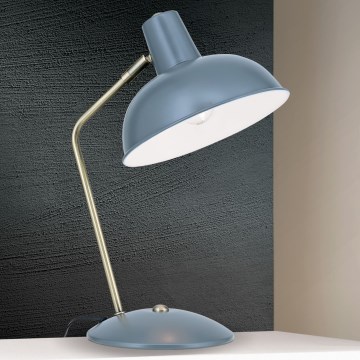 Lámpara de mesa FEDRA 1xE14/40W/230V gris/latón