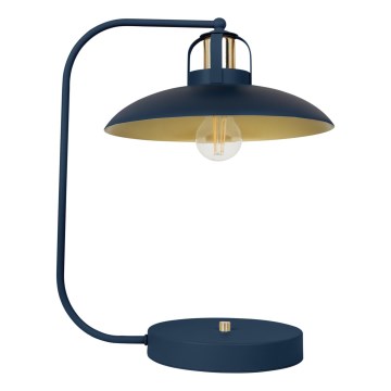 Lámpara de mesa FELIX 1xE27/60W/230V azul