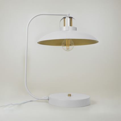 Lámpara de mesa FELIX 1xE27/60W/230V blanco
