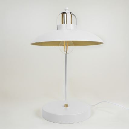 Lámpara de mesa FELIX 1xE27/60W/230V blanco