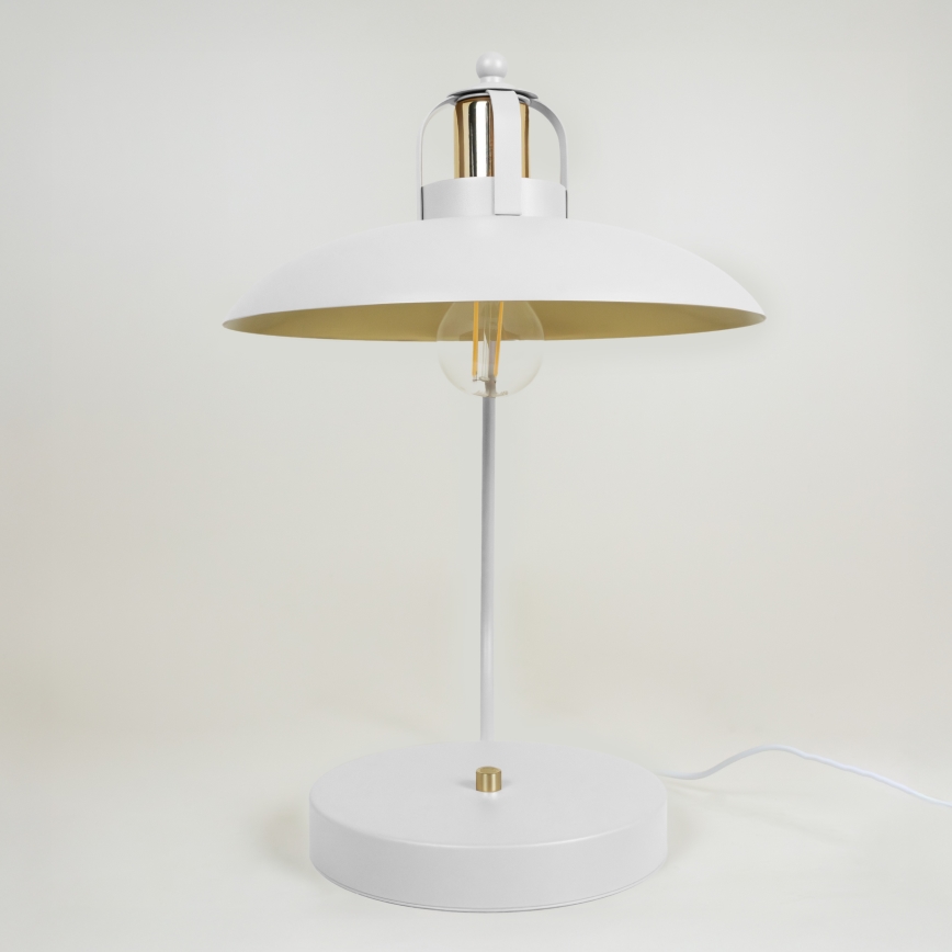 Lámpara de mesa FELIX 1xE27/60W/230V blanco