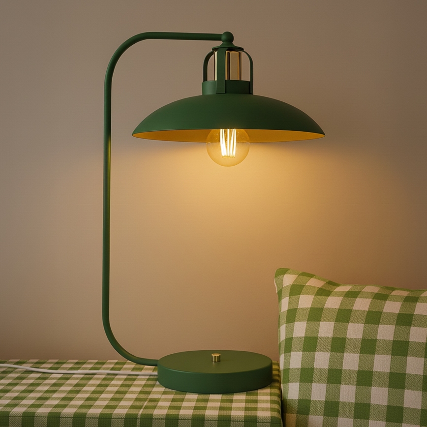 Lámpara de mesa FELIX 1xE27/60W/230V verde