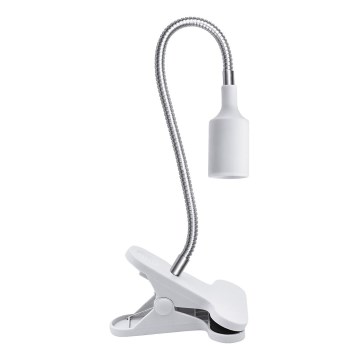 Lámpara de mesa flexible con clip para cultivo de plantas PLANTY 1xE27/30W/230V blanca
