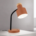 Lámpara de mesa GILI 1xE27/40W/230V color ladrillo