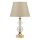 Lámpara de mesa GOLD CRYSTAL 1xE27/40W/230V beige/dorada