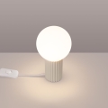 Lámpara de mesa HALO 1xG9/8W/230V diá. 12 cm color crema