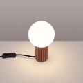 Lámpara de mesa HALO 1xG9/8W/230V diá. 12 cm marrón