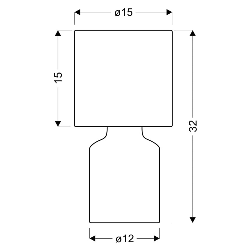 Lámpara de mesa INER 1xE14/40W/230V marrón