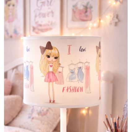Lámpara de mesa infantil GIRLS VIBES 1xE27/60W/230V diámetro 18 cm Me encanta la moda