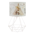 Lámpara de mesa infantil KIDS ROOM 1xE27/60W/230V, diámetro 18 cm, con motivos de animalitos