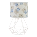 Lámpara de mesa infantil KIDS ROOM 1xE27/60W/230V Ø 18 cm, diseño osito