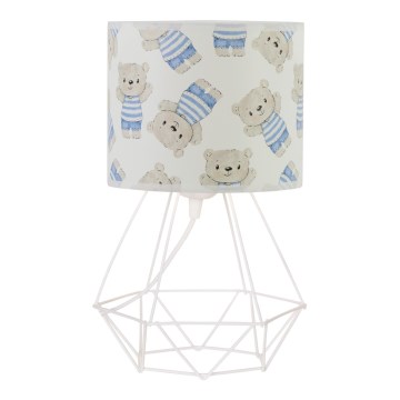 Lámpara de mesa infantil KIDS ROOM 1xE27/60W/230V Ø 18 cm, diseño osito