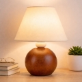 Lámpara de mesa JUTA 1xE27/60W/230V haya