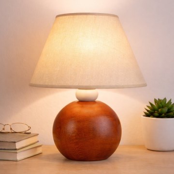 Lámpara de mesa JUTA 1xE27/60W/230V haya