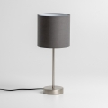 Lámpara de mesa LED 1xE14/5W/230V gris/cromado mate