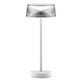 Lámpara de mesa LED de exterior táctil regulable CASABLANCA LED/3,4W/5V USB 3600 mAh IP44 blanco
