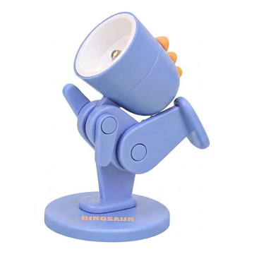 Lámpara de mesa LED LED/0,06W/3xLR41 dinosaurio azul