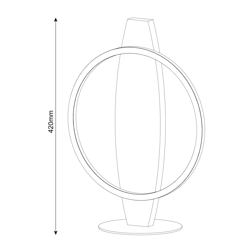 Lámpara de mesa LED MELISA LED/10W/230V, acabado pino