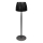 Lámpara de mesa LED recargable con atenuador táctil LED/2,7W/5V 3000/4000/6000K 1800 mAh negra