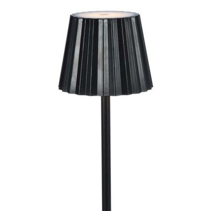 Lámpara de mesa LED recargable con atenuador táctil LED/4W/5V 3000-6000K 1800 mAh negra
