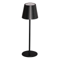 Lámpara de mesa LED recargable y regulable INITA LED/1,2W/1800 mAh IP54 negro