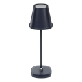 Lámpara de mesa LED recargable y regulable LED/3W/1800 mAh azul oscuro