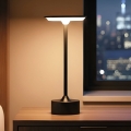 Lámpara de mesa LED recargable y regulable NEW YORK LED/1,8W/5V 2700K/4000K/6500K 1200 mAh negra