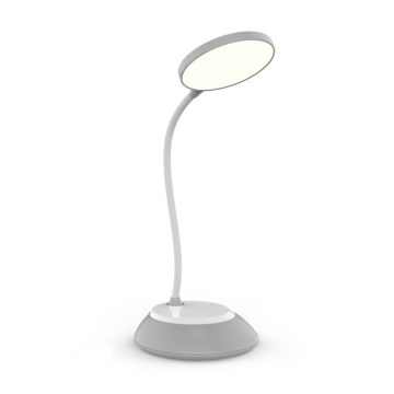 Lámpara de mesa LED recargable y regulable VISUA LED/5W/5V 3000-5000K gris