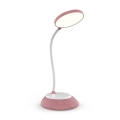 Lámpara de mesa LED recargable y regulable VISUA LED/5W/5V 3000-5000K rosa