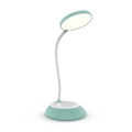 Lámpara de mesa LED recargable y regulable VISUA LED/5W/5V 3000-5000K turquesa