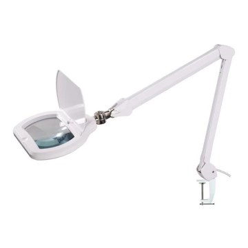 Lámpara de mesa LED regulable con lupa LED/12W/230V blanco