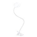 Lámpara de mesa LED regulable con pinza LED/8W/230V 3000/4000/5000K blanca