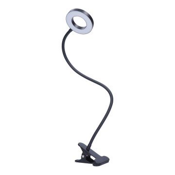 Lámpara de mesa LED regulable con pinza LED/8W/230V 3000/4000/5000K negra