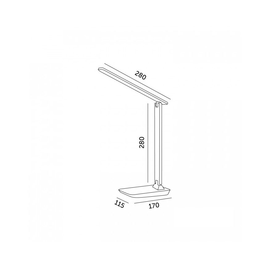 Lámpara de mesa LED regulable NOBLITE N LED/7W/230V 3000/4000/6500K rosa