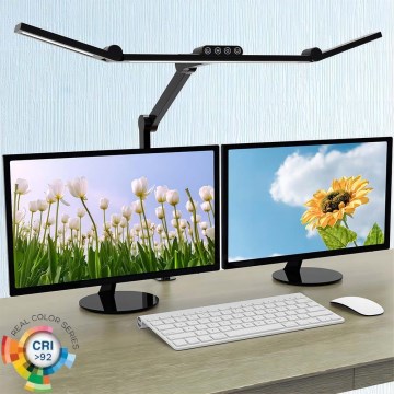 Lámpara de mesa LED regulable táctil flexible LED/24W/230V 3000-6500K CRI 92 negro