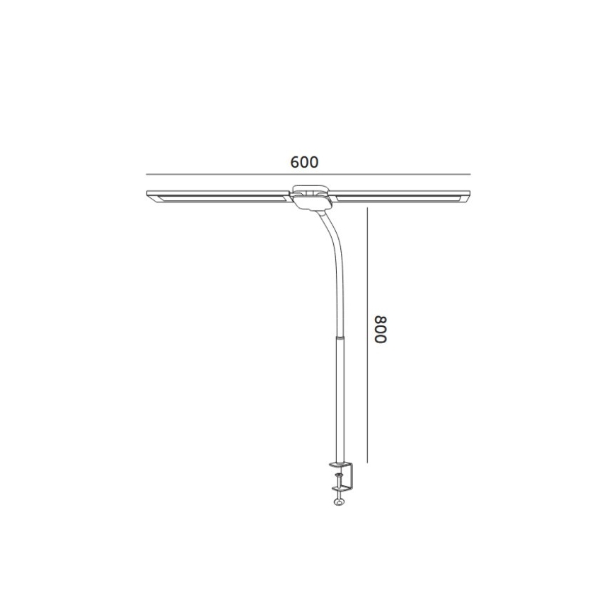 Lámpara de mesa LED regulable USB TENUIX DUO LED/14W/5V 3000-6000K negra