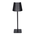 Lámpara de mesa LED táctil recargable y regulable LUCCA LED/3,7V 3000/4000/6500K 2000 mAh negra