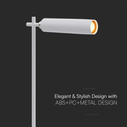 Lámpara de mesa LED regulable magnética recargable 3en1 LED/3W/5V 4000K 1500 mAh blanco