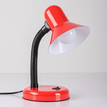 Lámpara de mesa MENTOR 1xE27/15W/230V roja