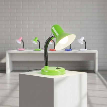 Lámpara de mesa MENTOR 1xE27/15W/230V verde